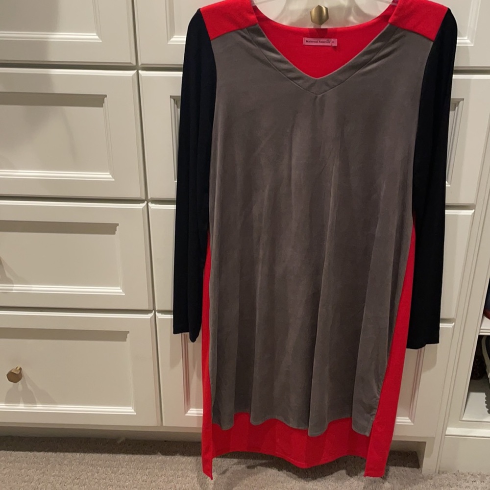 Maternal America mixed media maternity Dress